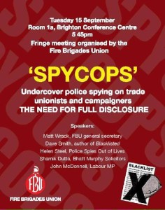 Spycops TUC Fringe Meeting