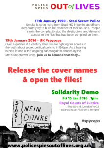 Solidarity Demo, 15 January 2016