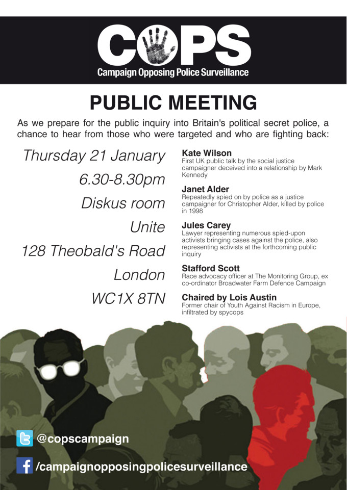 COPS public meeting 21 January 2016