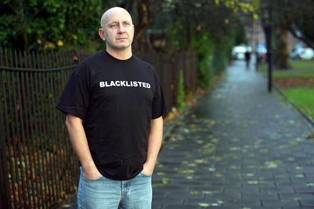 Dave Smith in 'Blacklisted' T shirt
