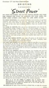 Vietnam Ad Hoc Committee leaflet, October 1968