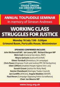 Tolpuddle Seminar 2018 poster