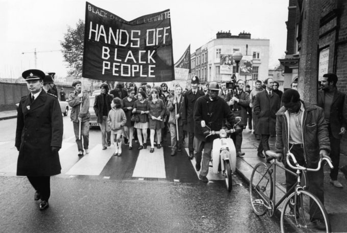 Black Defence Committee demonstration, Notting Hill, London, October 1970