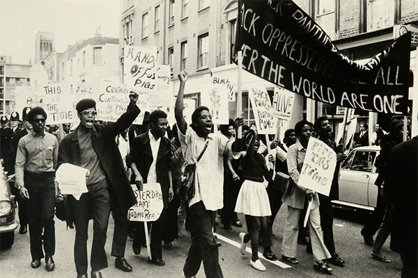 Black Power demonstration, Notting Hill, London, 1970