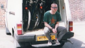 Spycop Jim Boyling with his van