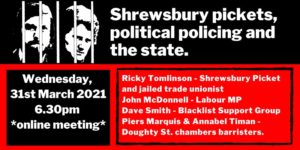 Shrewsbury Pickets event, 31 Mar 2021
