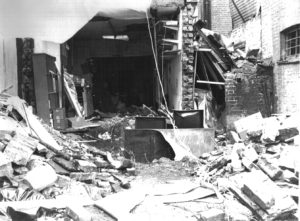 Bomb damage at ANC Office, London, 1982