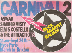 Anti Nazi League Carnival 2 poster, 24 September 1978