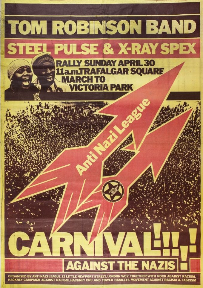 Rock Against Racism carnival poster, 30 April 1978