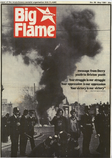 Big Flame newspaper cover