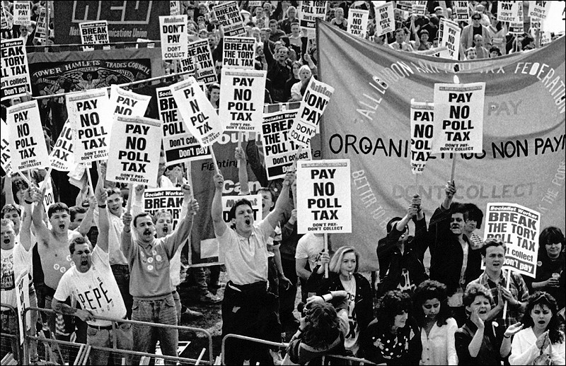 Poll Tax protest (Pic: Dave Sinclair)