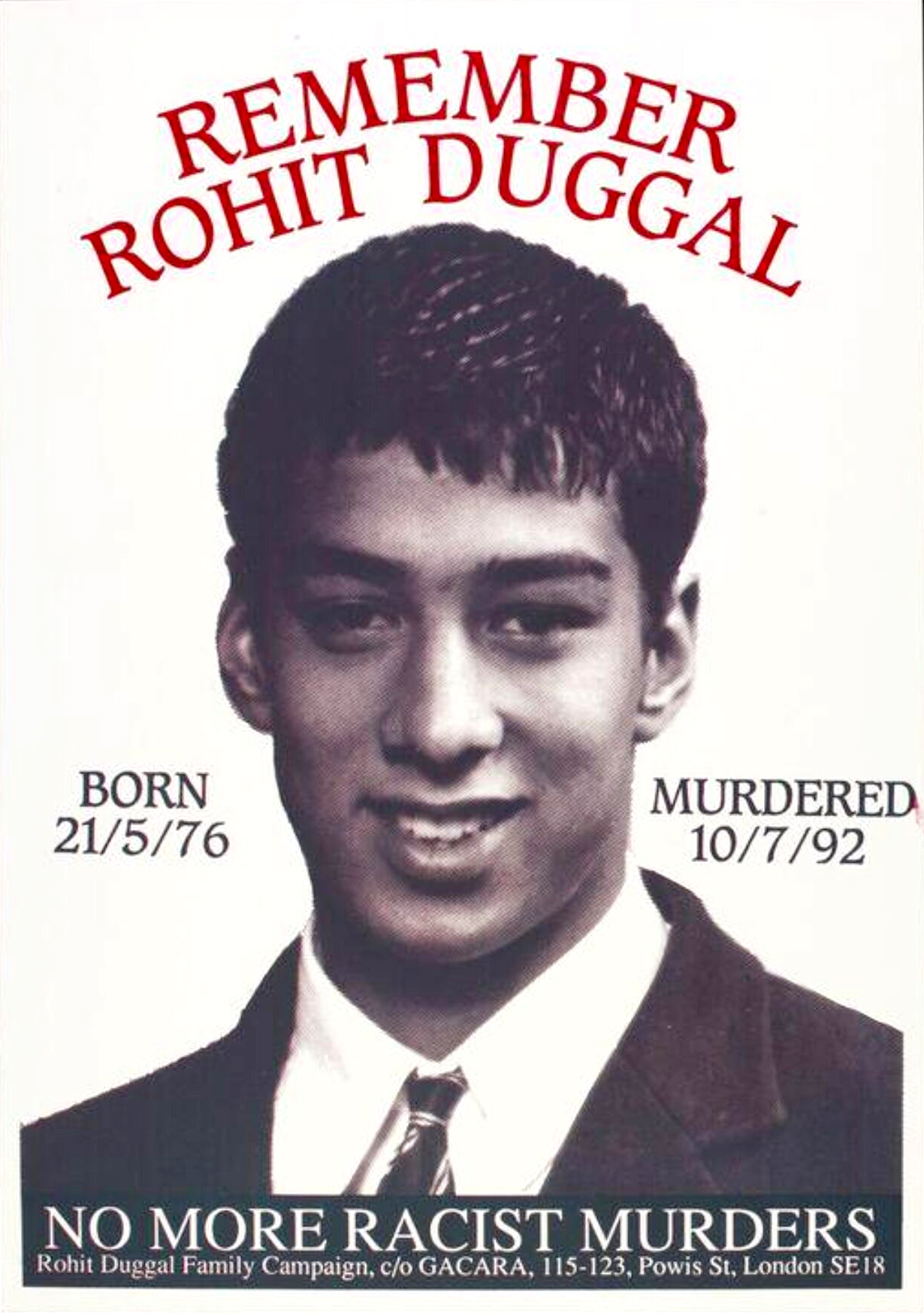 Remember Rohit Duggal poster