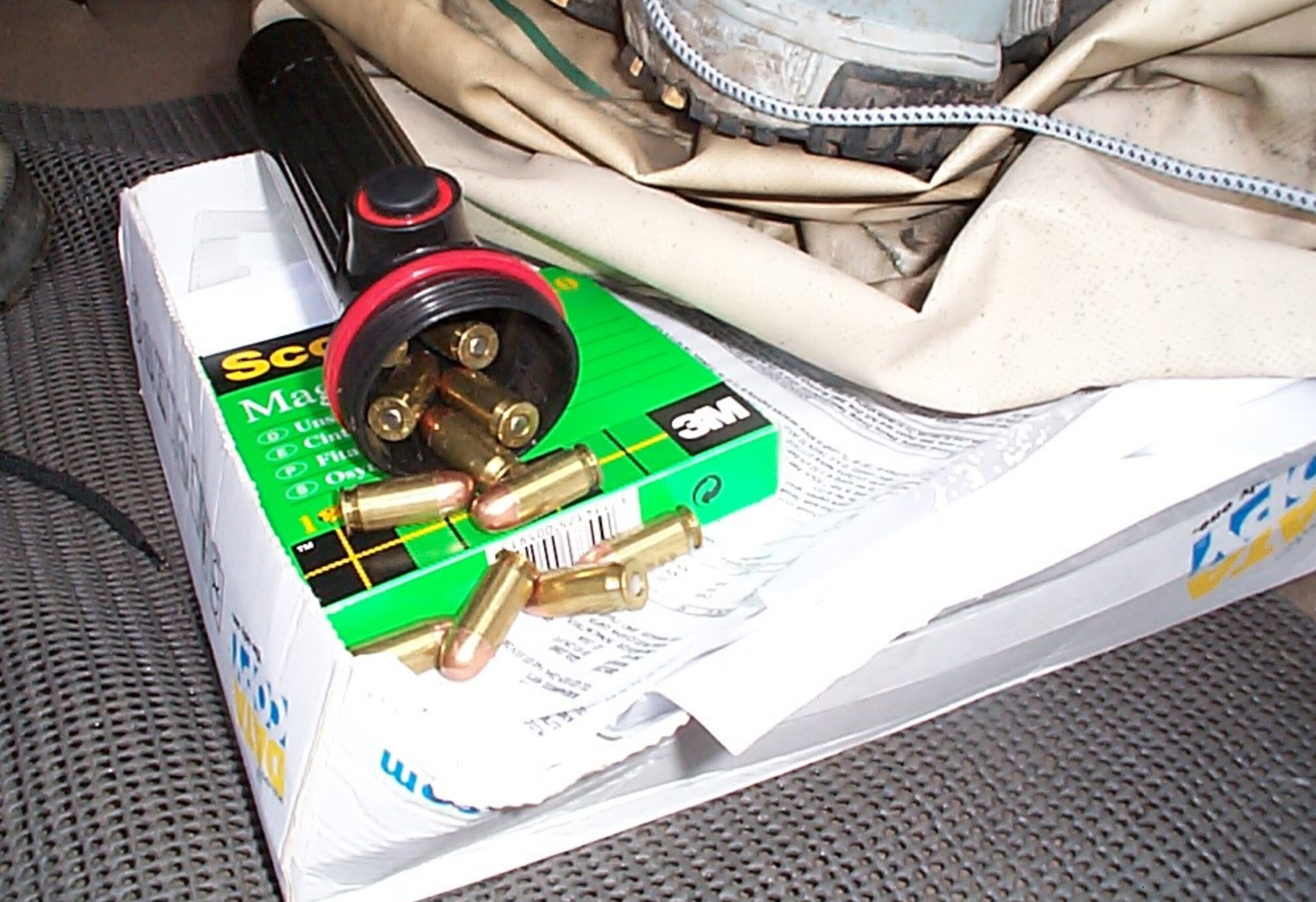 Police photograph of the bullets found in James Thomson's car, January 2001 [MPS-0004969]