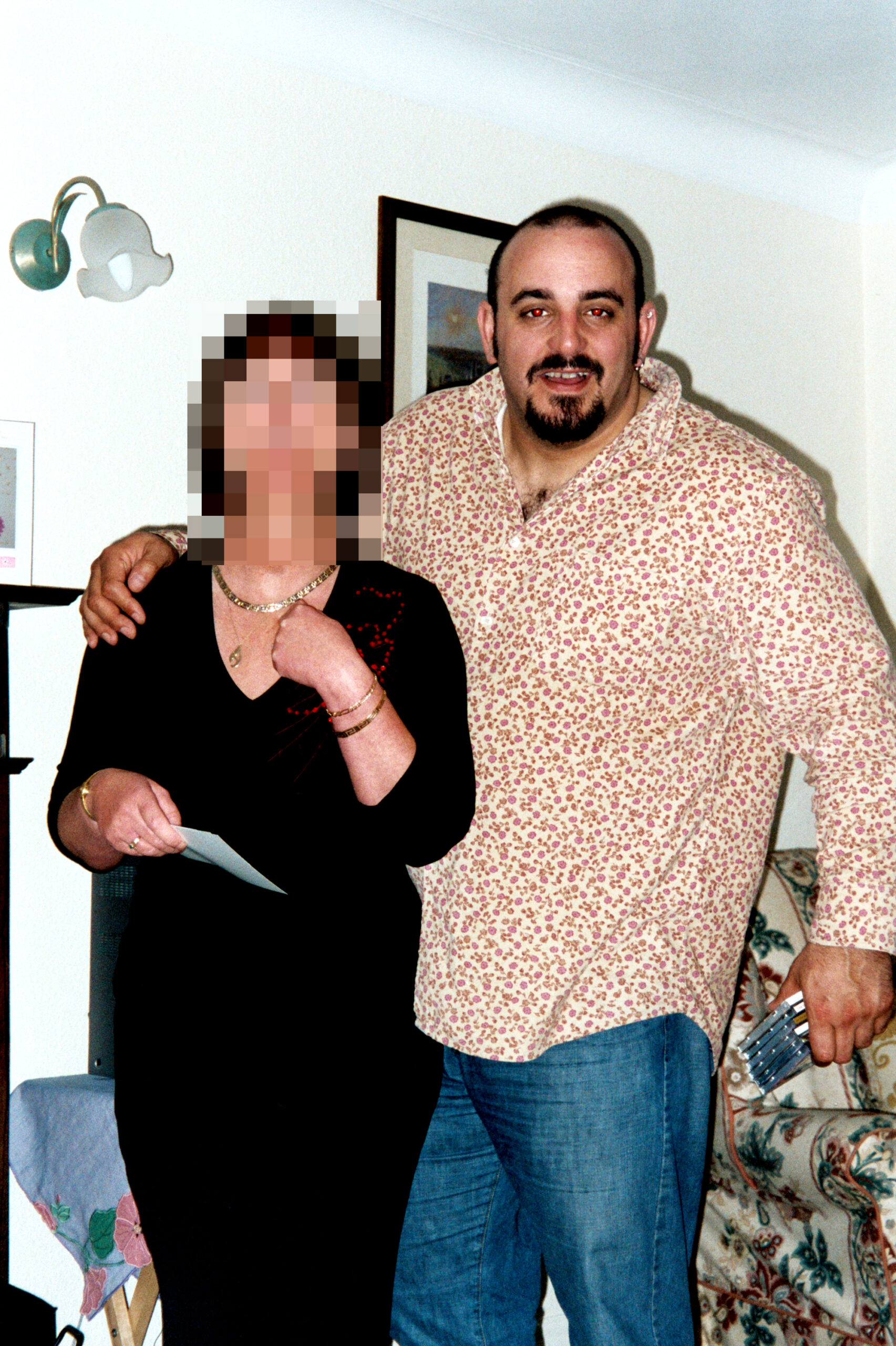 Carlo Soracchi with Donna McLean's mother, March 2003.