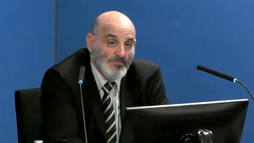 Carlo Soracchi giving evidence at the Undercover Policing Inquiry - 3 March 2026